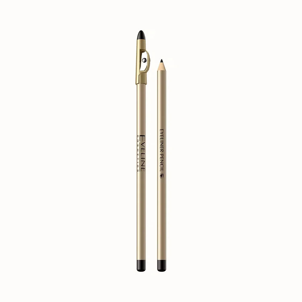 Long eye pencil with sharpener, black - Image 2