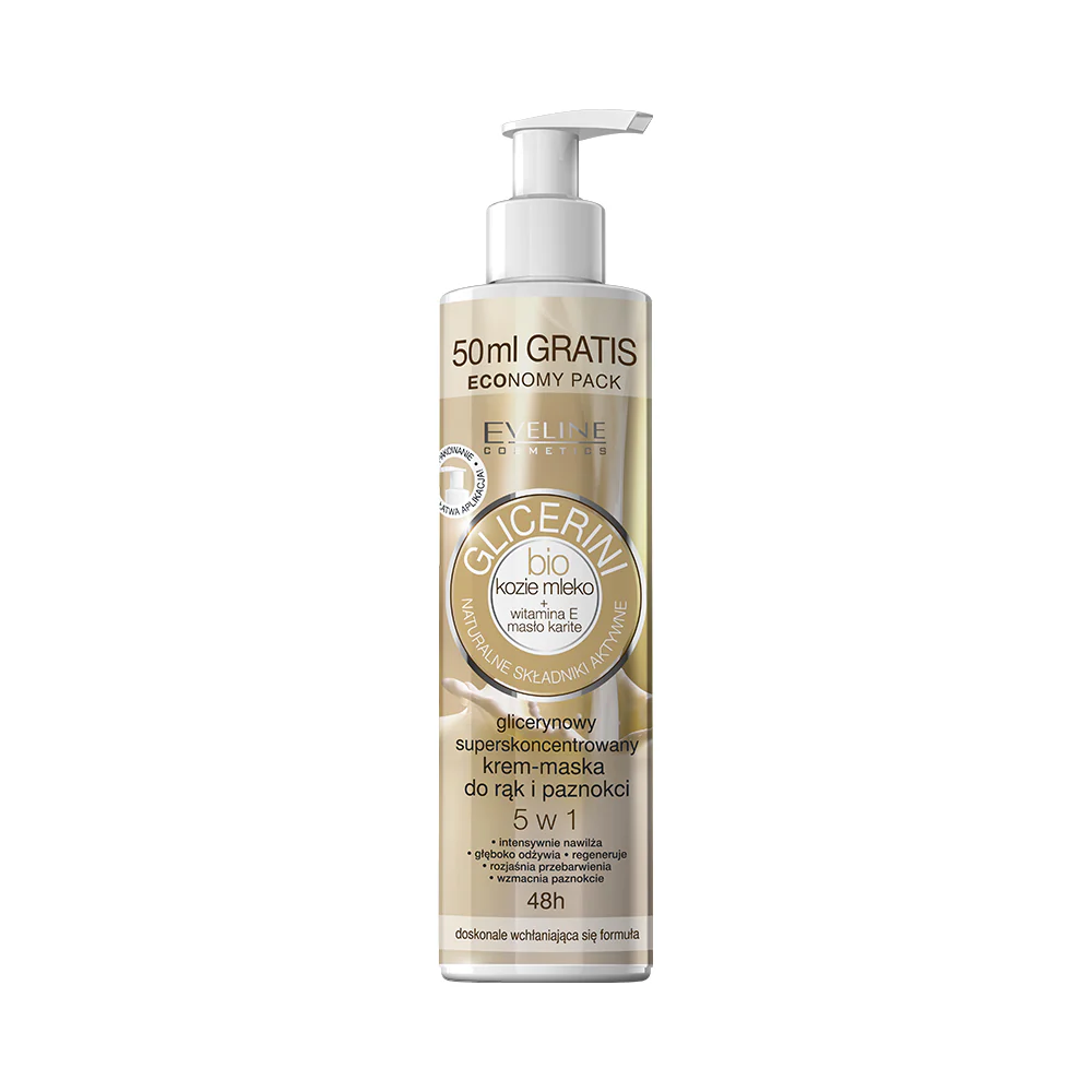 Hand and nail cream with goat's milk
