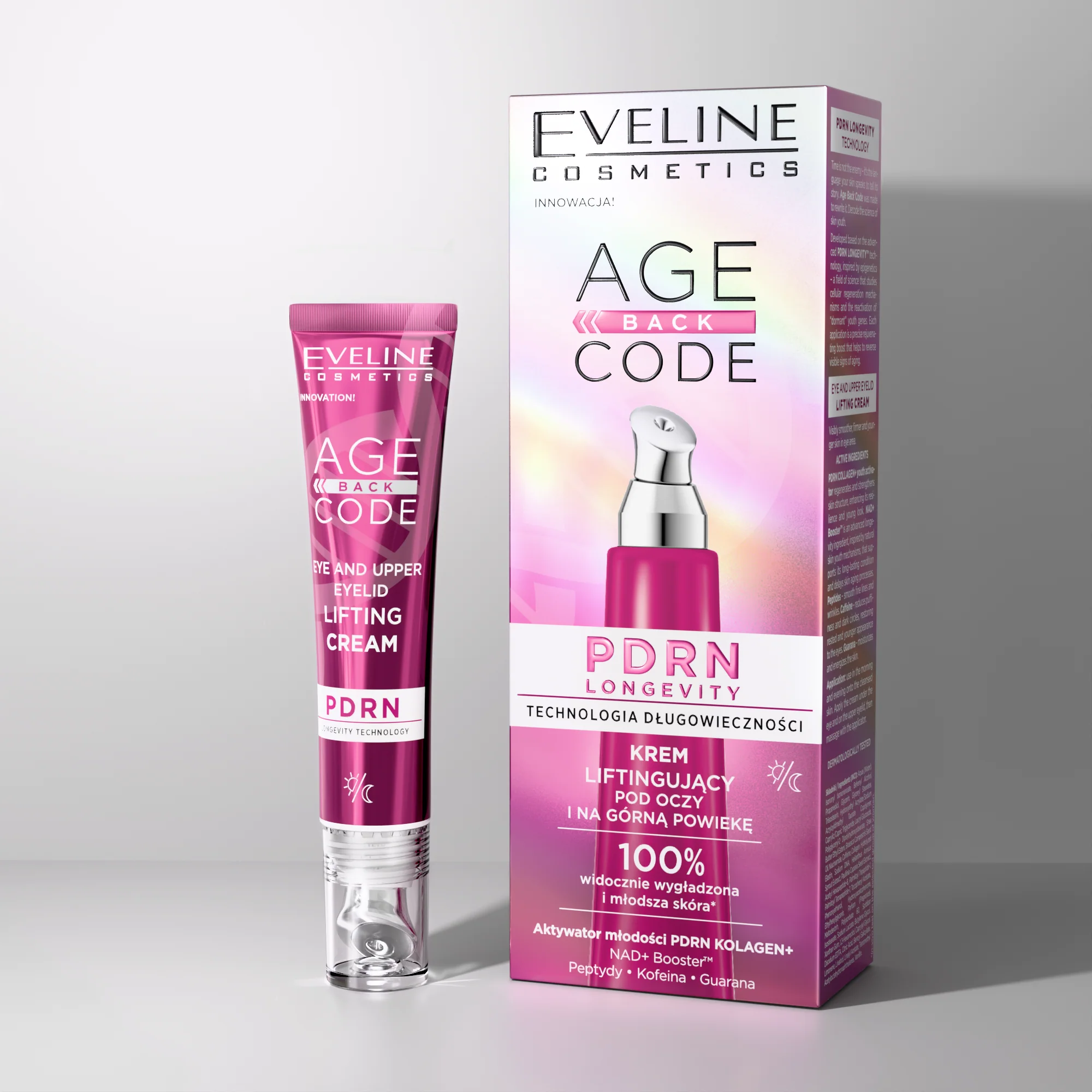 Lifting cream for under the eyes and upper eyelids