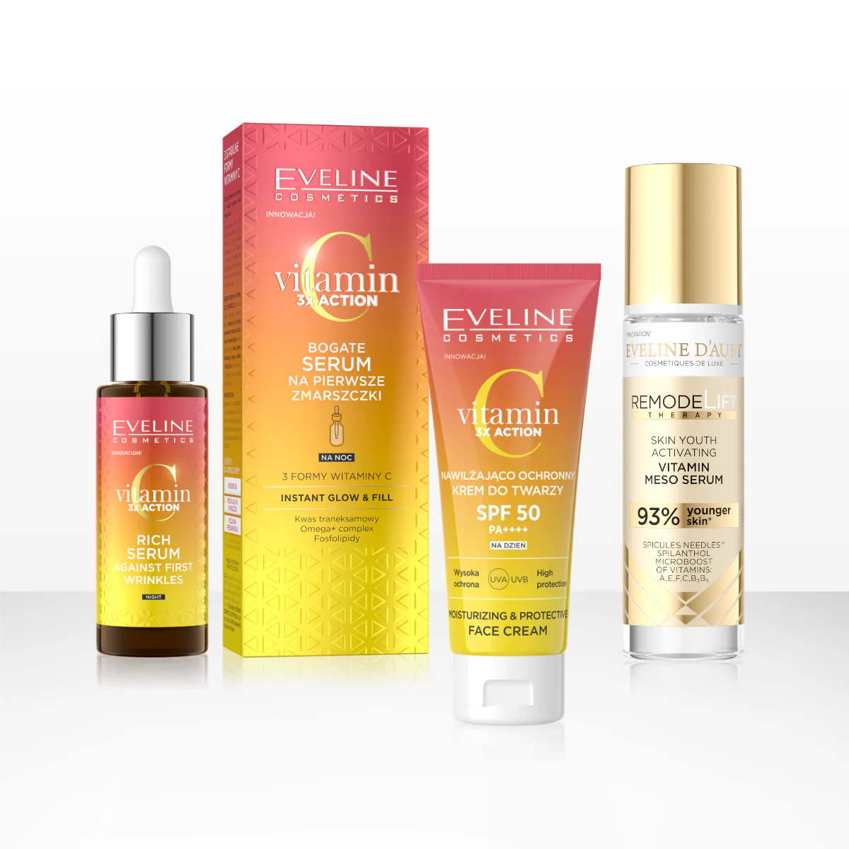 Mezo-Serum and Vitamin C 3 x Action Bestsellers set Set