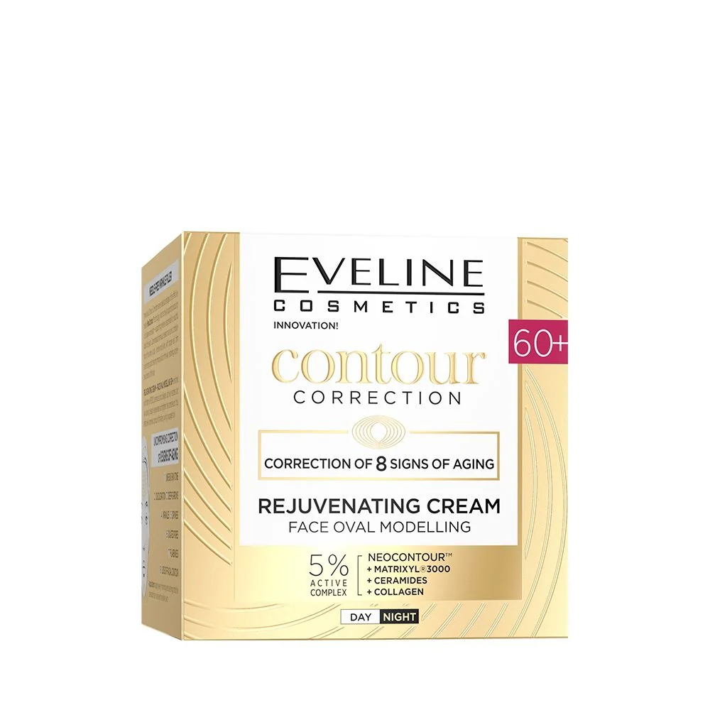 Rejuvenating cream, modeling facial oval 60+
