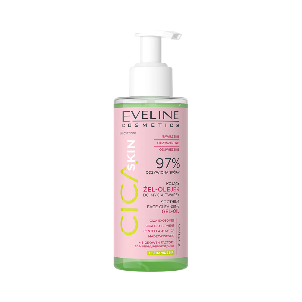 Soothing face cleansing gel-oil